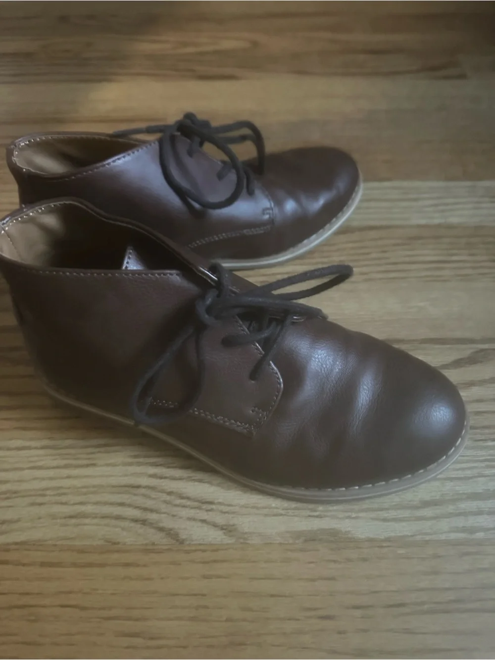 Cat & Jack Brown Lace-Up Kids Dress Boots